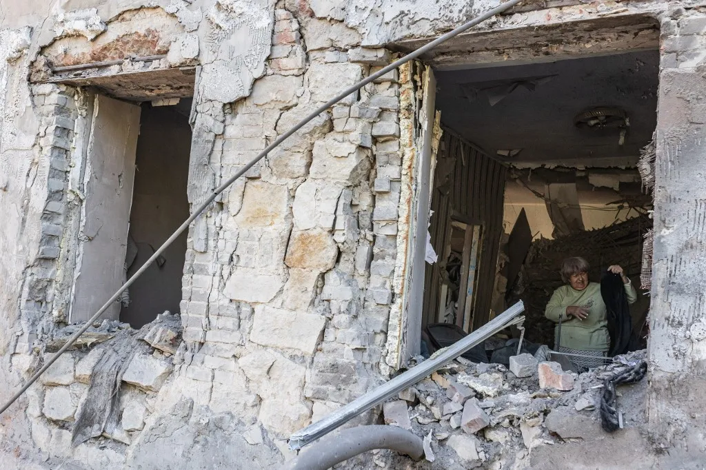 A Belgorodi területen több épület is megrongálódott (Illusztráció, forrás: Anadolu via AFP)