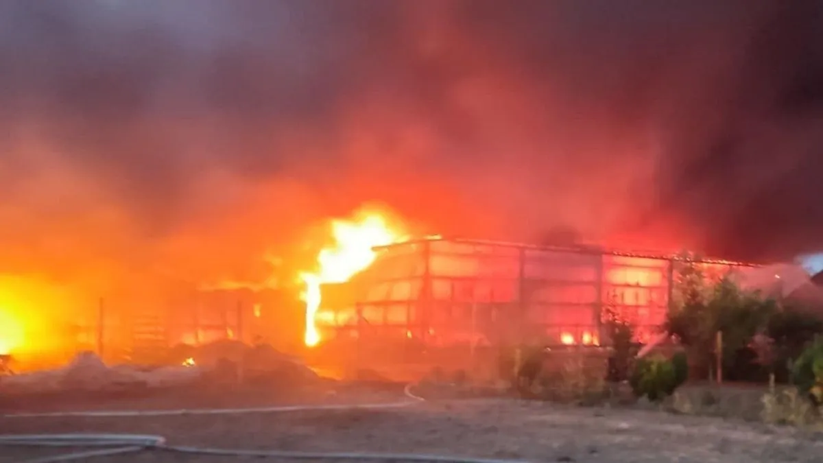 Hatalmas tűz pusztított a raktárépületben, egy embert kórházba kellett ...