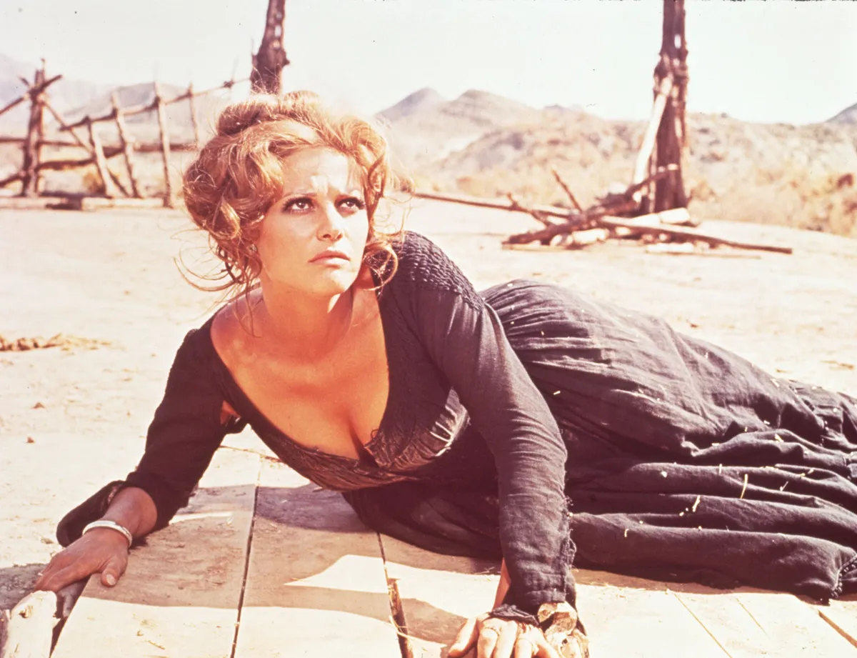 1969, Film Title: ONCE UPON A TIME IN THE WEST, Director: SERGIO LEONE, Pictured: CLAUDIA CARDINALE.