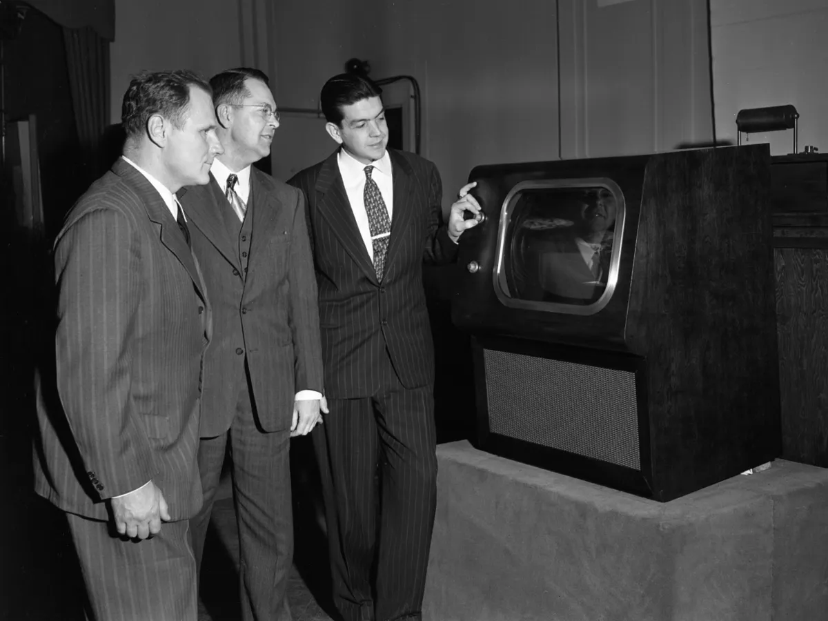 Az első színes tévé nem volt túl hosszú életű. (Photo by CBS via Getty Images) Fotó: CBS via Getty Images