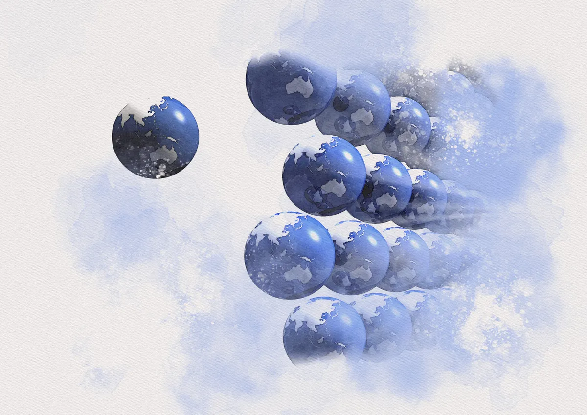 Multiverse, conceptual illustration. (Photo by VICTOR HABBICK VISIONS/SCIENCE P / VHB / Science Photo Library via AFP)