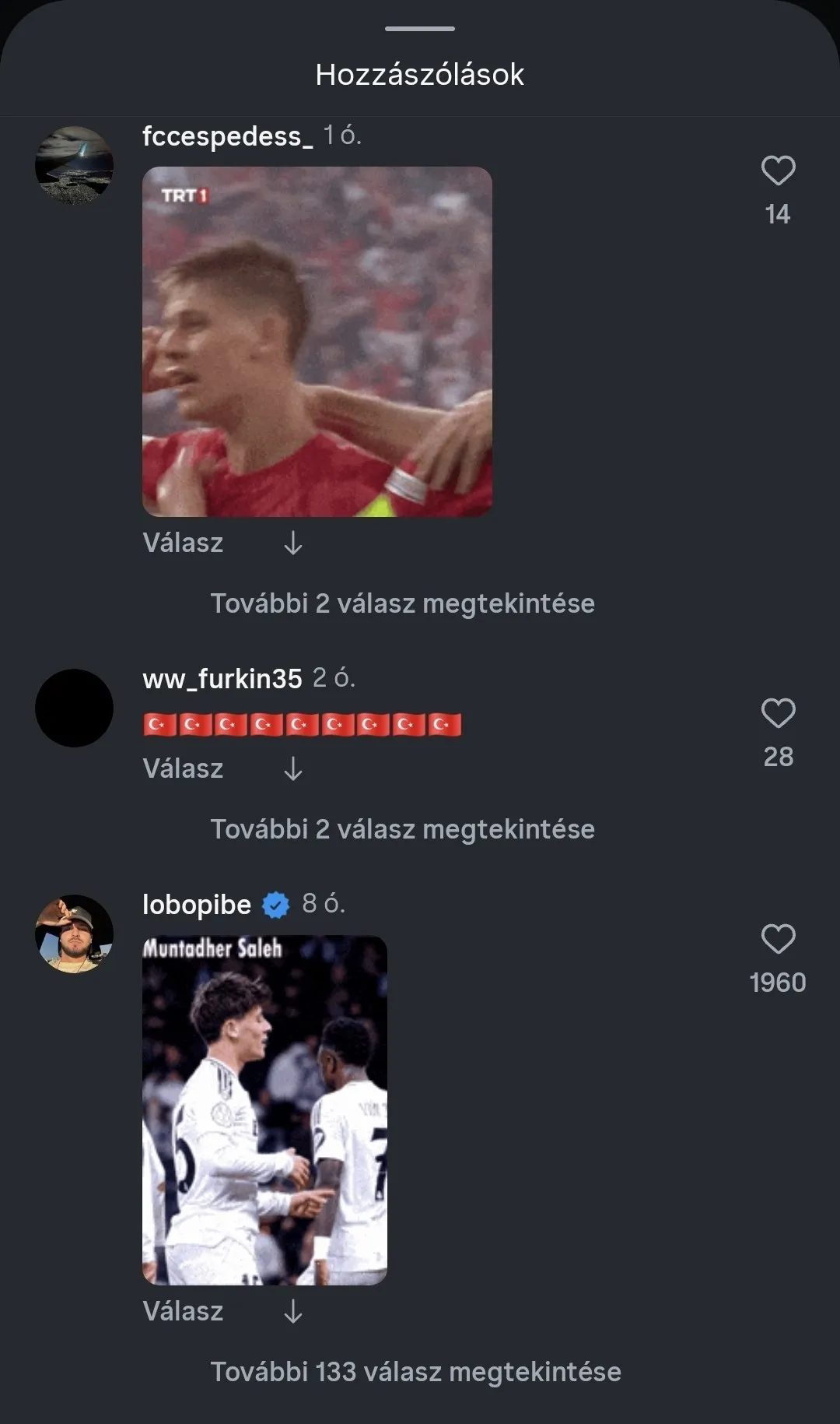 Lamine Yamal Instagram-posztja alatt török drukkerek