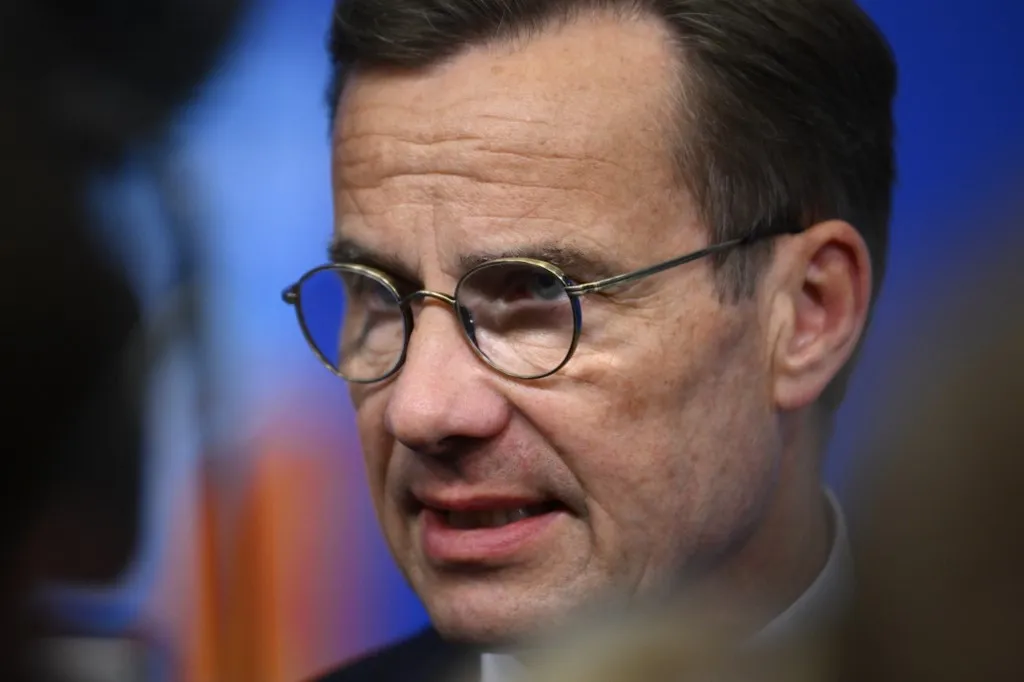 Ulf Kristersson Svédország miniszterelnöke (Fotó: AFP)