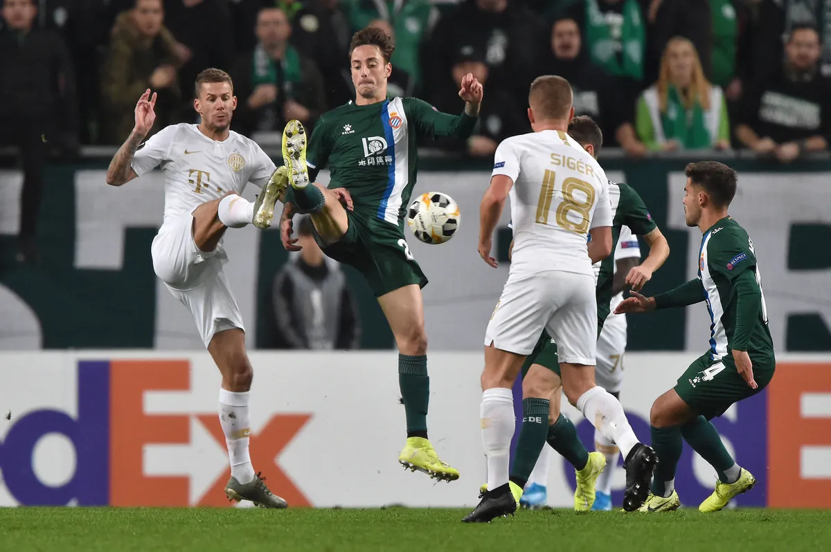 A Fradi 2019-ben az Espanyollal 2-2-t játszott az Európa-liga csoportkörében