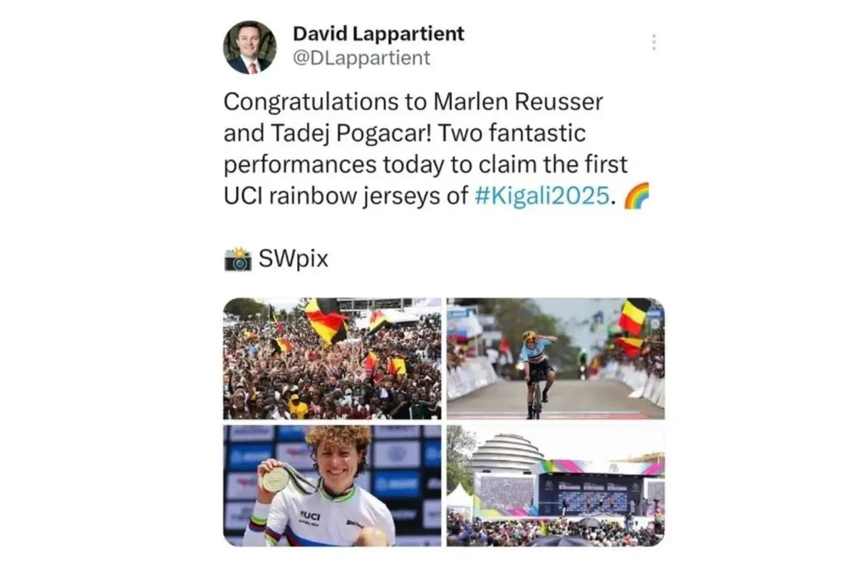 Tadej Pogacar, UCI, kerékpár, vb, David Lappartient