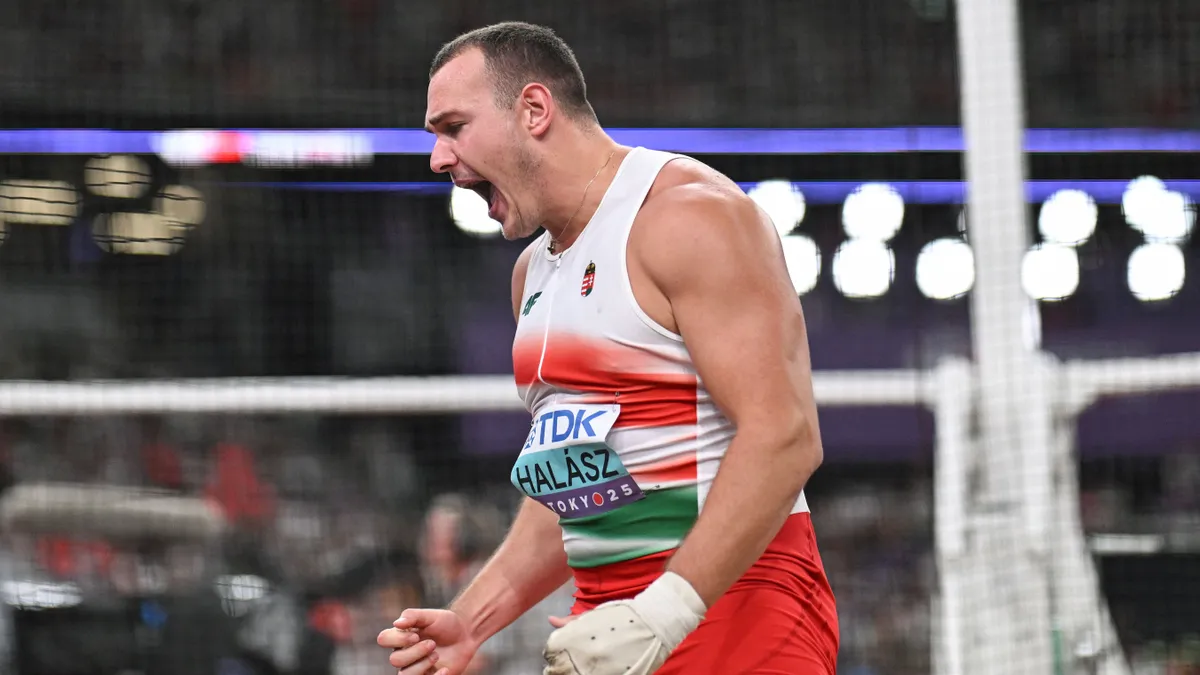 Halász Bence végig kiegyensúlyozottan dobott a kalapácsvetés döntőjében