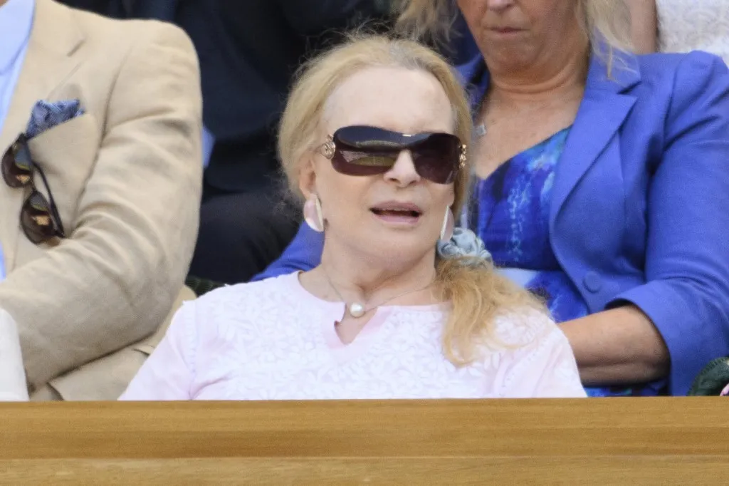LONDON, UNITED KINGDOM - JULY 11: HRH Princess Michael of Kent watches tennis from the Royal Box during day twelve of the 2025 Wimbledon Championships at The All England Lawn Tennis and Croquet Club in Wimbledon on July 11, 2025, in London, United Kingdom Ray Tang / Anadolu (Photo by Ray Tang / Anadolu via AFP)