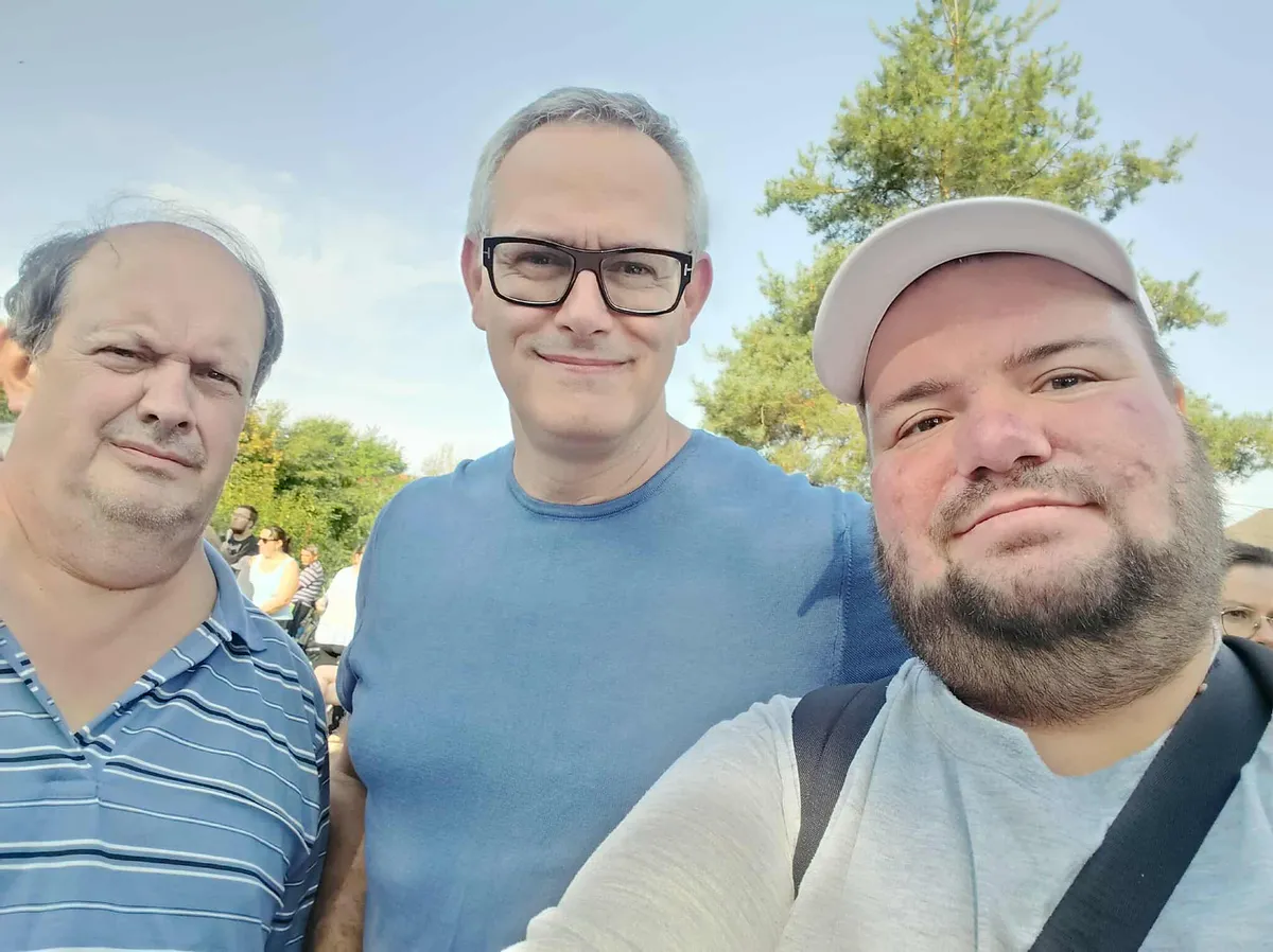 Trentin Balázs a "Sorsod Borsod Tisza Sziget" találkozóján (középen).