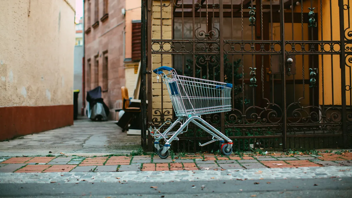 bevásárlókocsi, illusztráció