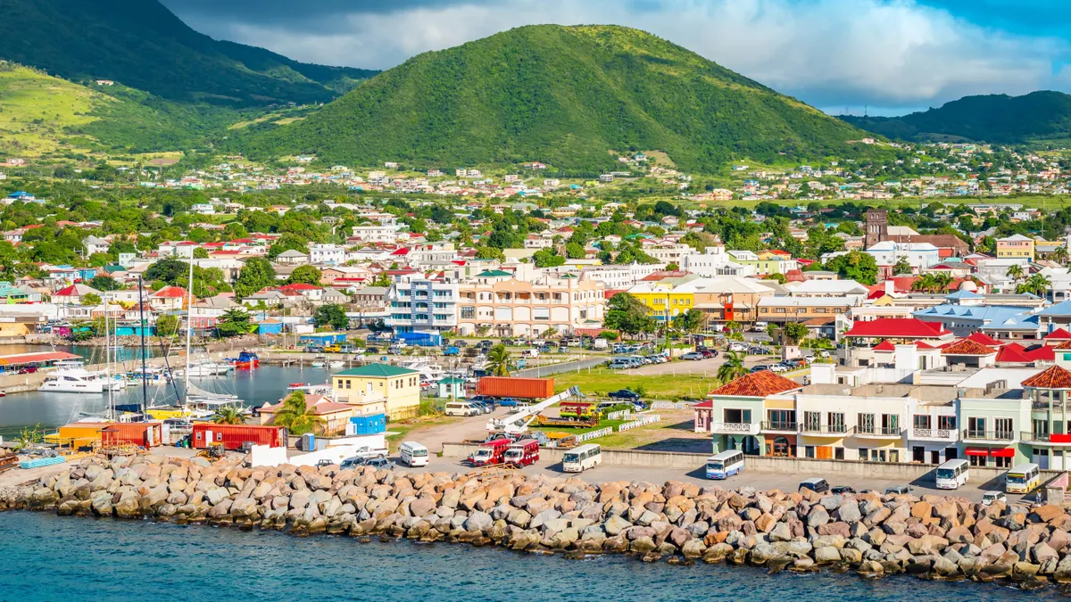 Saint Kitts and Nevis, SaintKittsandNevis, Karib-térség, illusztráció, 2025
