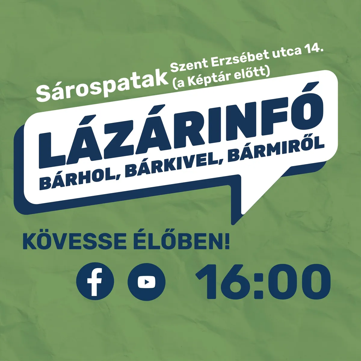 Lázár János Lázárinfója Sárospatakon