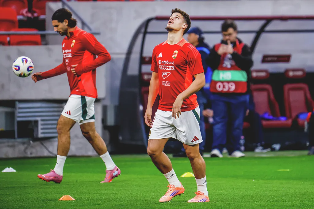 Magyarország–Örményország világbajnoki selejtező, labdarúgás, foci, futball, Magyar labdarúgó-válogatott, Puskás Aréna, 2025. 10. 11.
Szoboszlai Dominik
Bemelegítés