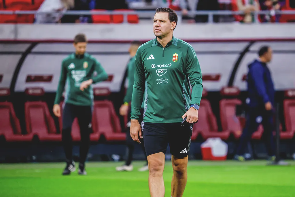 Magyarország–Örményország világbajnoki selejtező, labdarúgás, foci, futball, Magyar labdarúgó-válogatott, Puskás Aréna, 2025. 10. 11.
Bemelegítés