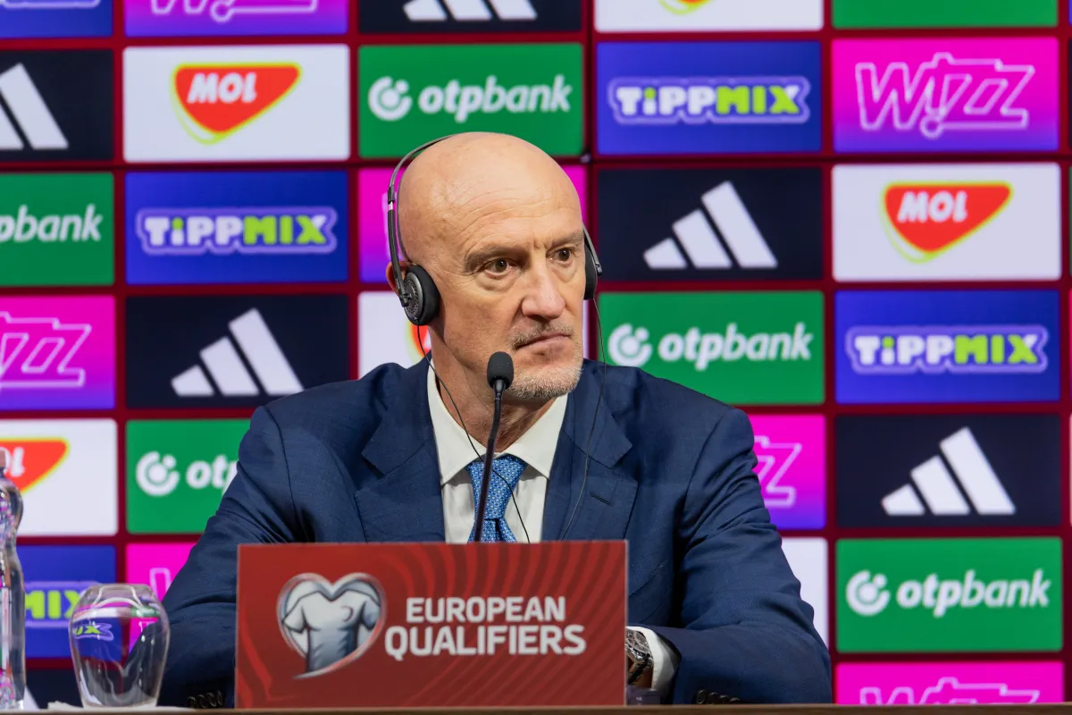 Magyarország–Örményország világbajnoki selejtező, labdarúgás, foci, futball, Magyar labdarúgó-válogatott, Puskás Aréna, 2025. 10. 11.
Marco Rossi szövetségi kapitány