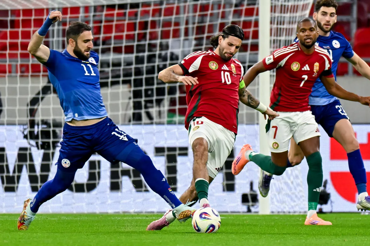 Szoboszlai Dominik az örmény válogatott elleni meccsen, miközben a németek is róla posztoltak