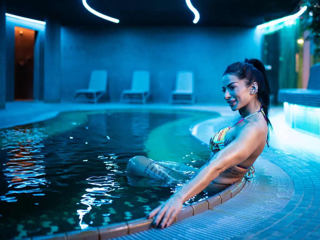 Nagy Bettina magyar IFBB bikini fitness versenyző, NagyBettina, forgatás, werk, 2025.10.07.