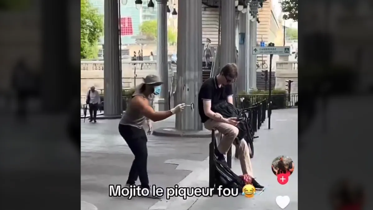 Úgy tett viccből a tiktokos csínytevő, mintha fecskendőkkel szurkálná a járókelőket