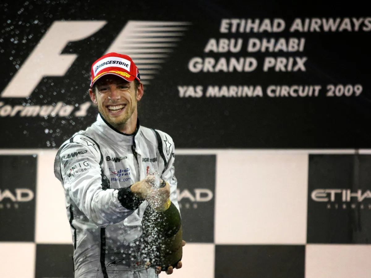 Jenson Button 2009-ben világbajnoki címet nyert a Brawn GP pilótájaként