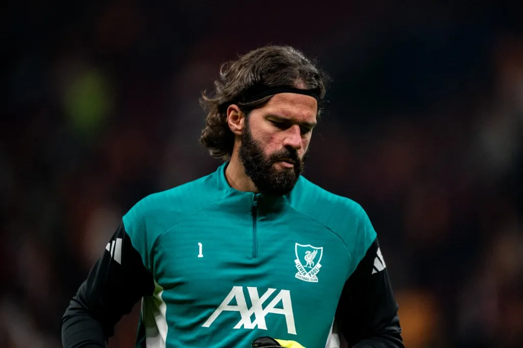 Alisson Becker of Liverpool FC warms up during the UEFA Champions League match between Galatasaray and Liverpool at the Rams Park on September 30, 2025 (Photo by Yagiz Gurtug / Middle East Images via AFP)