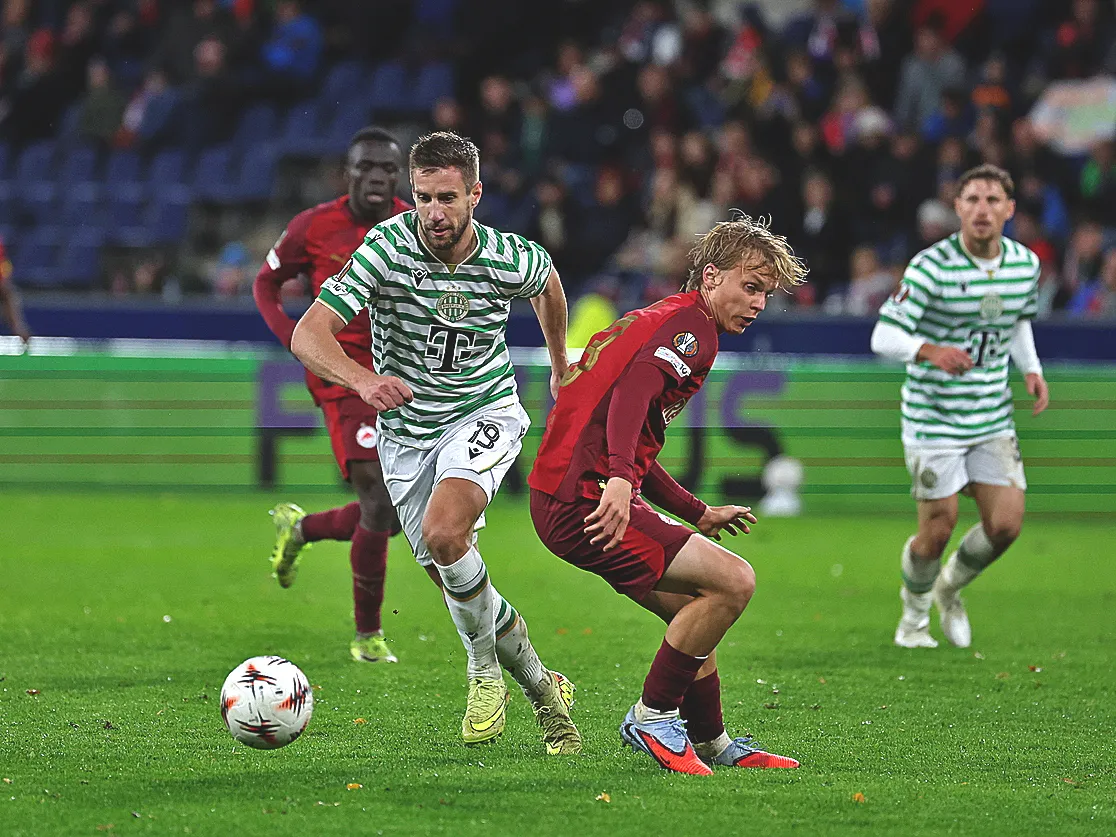 A Fradi válogatott csatára, Varga Barnabás ezúttal is főszereplő volt