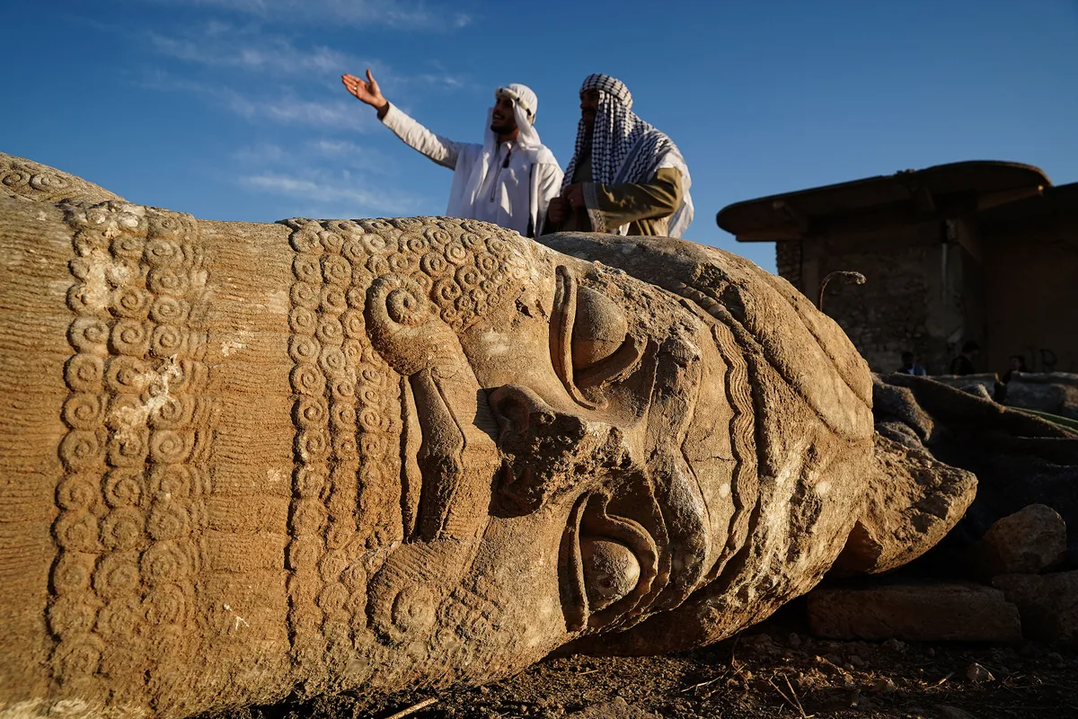Nimrúd súlyos károkat szenvedett el a Daesh (ISIS) terrorszervezet moszuli megszállása idején
