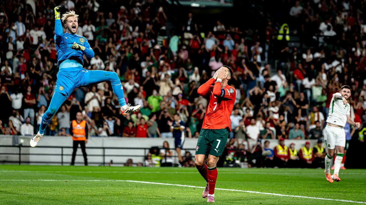 Ronaldo begőzölt a kihagyott 11-es után, így vágott vissza az ír csodakapusnak – videó