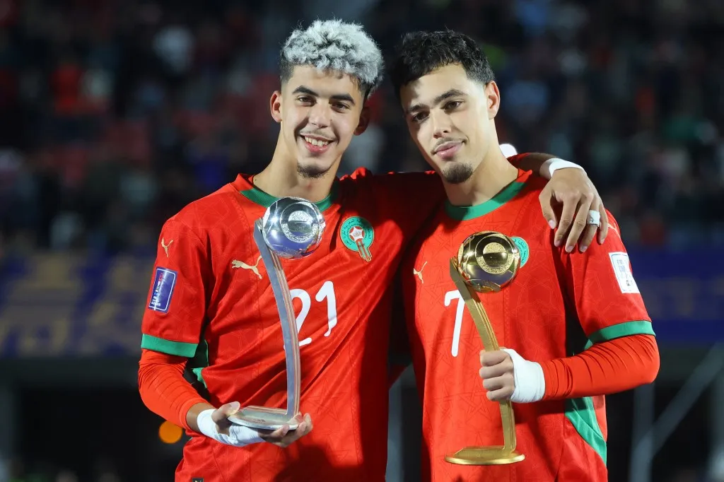 Futbol, Argentina vs Marruecos.
Mundial sub 20, Chile 2025.
El jugador de Marruecos Yassir Zabiri es fotografiado durante un partido en la final del mundial sub 20 contra Argentina disputado en el estadio Nacional de Santiago, Chile.
19/10/2025
Jonnathan Oyarzun/Photosport

Football, Argentina vs Morocco.
U-20 World Cup Championship.
Moroccos player Yassir Zabiri is pictured during the final match of the U-20 World Cup against Argentina at the Nacional stadium in Santiago, Chile.
19/10/2025
Jonnathan Oyarzun/Photosport (Photo by JONNATHAN OYARZUN/PHOTOSPORT / Photosport via AFP)