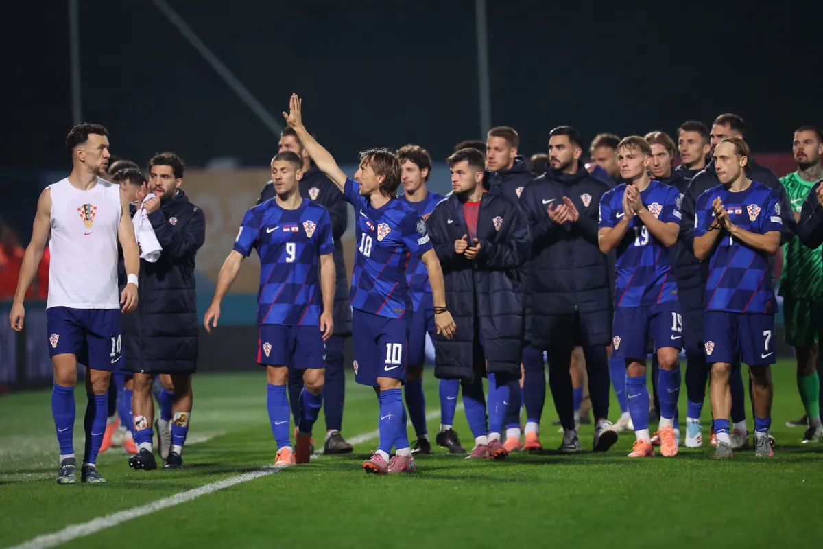 Az örökifjú Modric természetesen ott volt a horvát csapatban Fotó: STRINGER / AFP