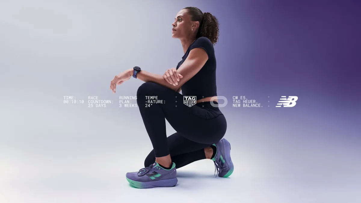 Sportos luxustermék a Tag Heuer Connected Calibre E5 40MM x New Balance Edition