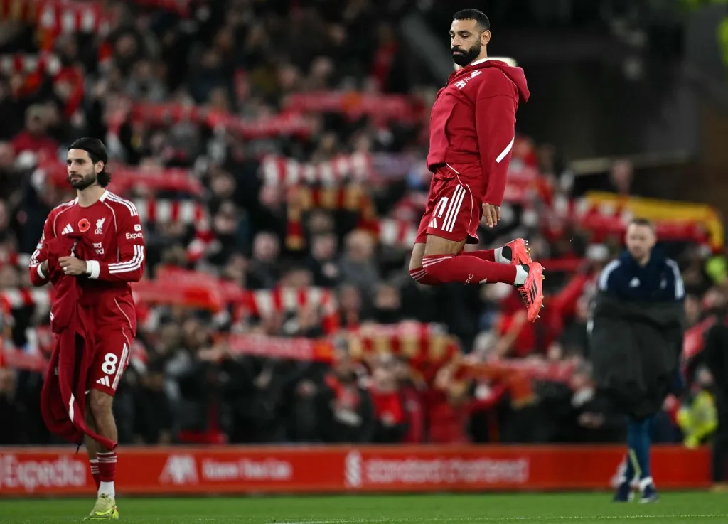 Szoboszlai Dominikra abszolút kulcsszerep hárulhat Mohamed Szalah ideiglenes távollétében Fotó: PAUL ELLIS / AFP