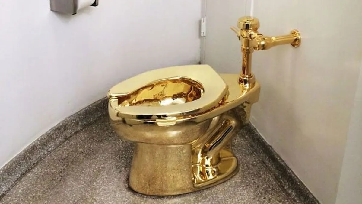 Arany WC, lopás, botrány – visszatér a világ legdrágább vécéje! – ORIGO