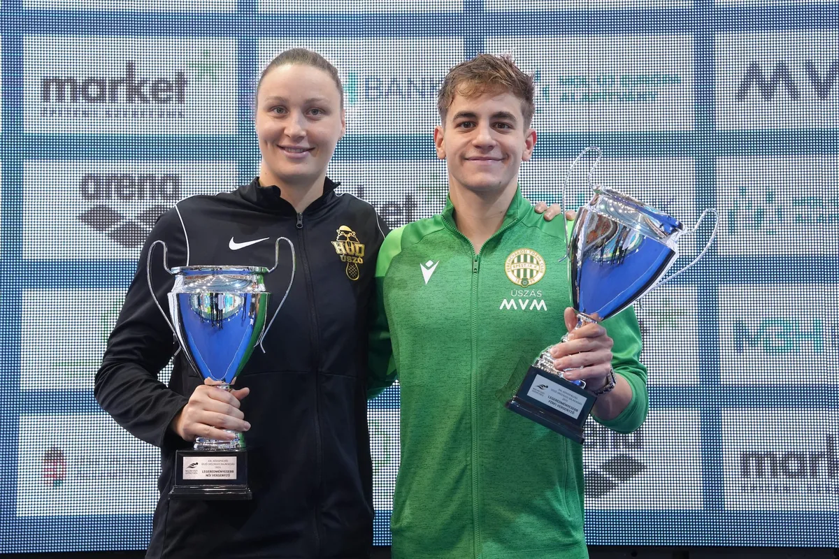 Betlehem Dávid és Ugrai Panna érdemelte ki az egyéni különdíjakat az országos bajnokságon Forrás: hunswim.com