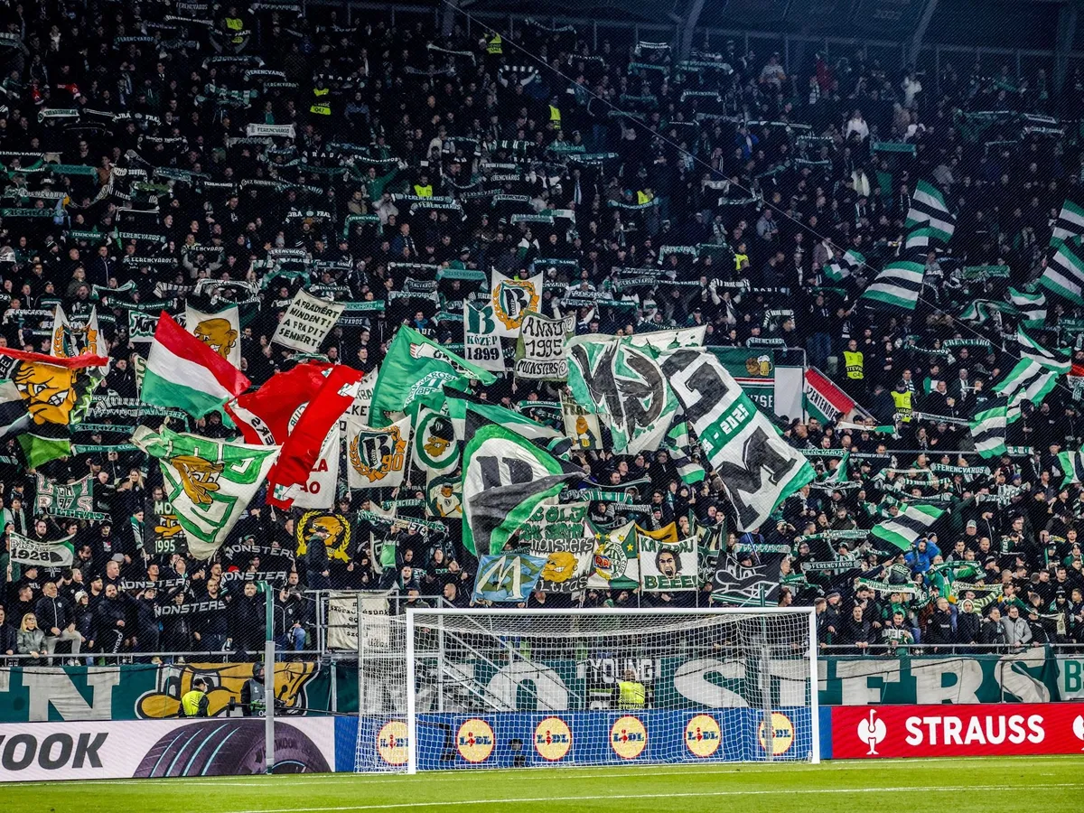 A Ferencváros szurkolói végig kitettek magukért Fotó: Csudai Sándor