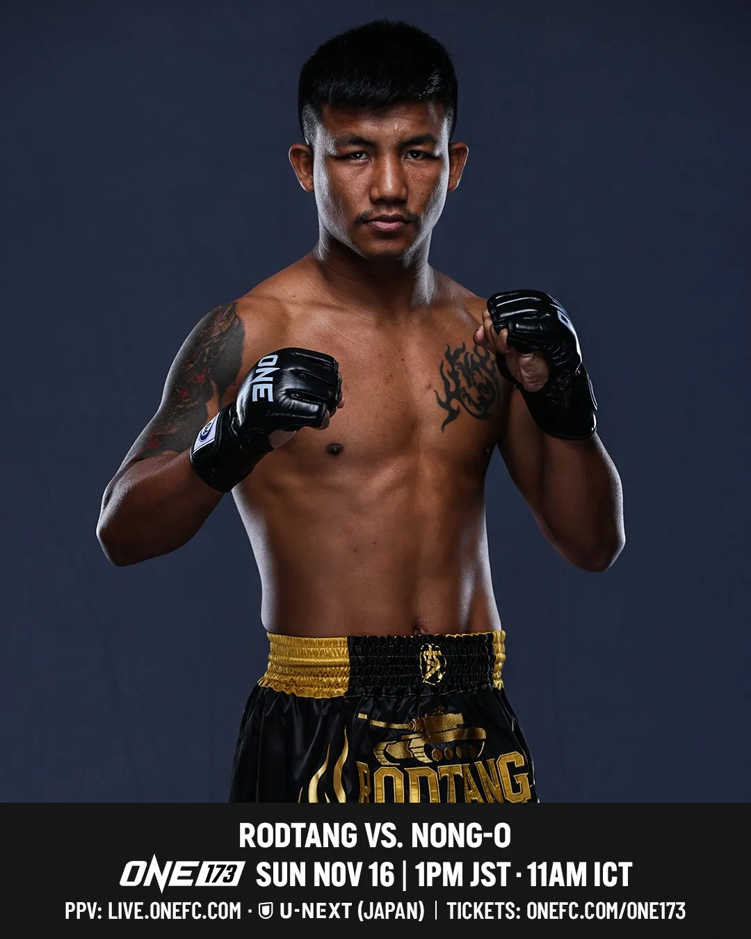 A thai-boksz egyik világsztárja, Rodtang