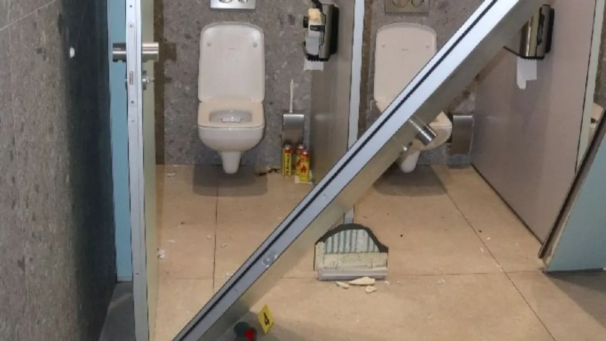 Hatalmas robbanás a budapesti bevásárlóközpontban egy drogos miatt, ajtók szakadtak ki a helyükről