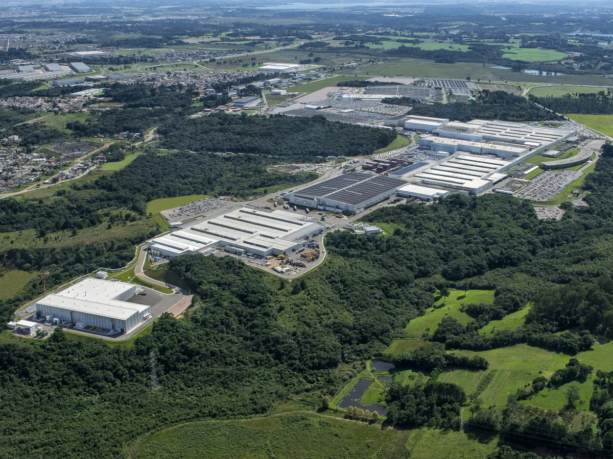 A Renault brazil üzeme, az Ayrton Senna Autógyár madártávlatból.