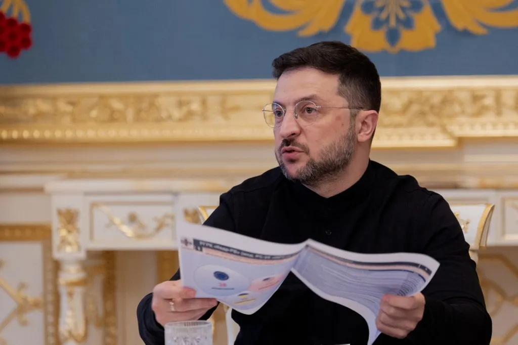 Volodimir Zelenszkij ukrán elnök (Fotó: AFP)