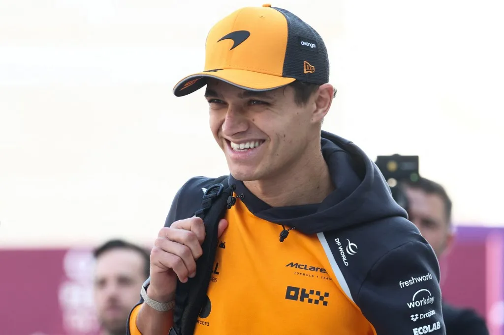 Lando Norris of McLaren before Sprint ahead of the Formula 1 Grand Prix of Qatar at Lusail International Circuit in Lusail, Qatar on November 29, 2025. (Photo by Jakub Porzycki/NurPhoto) (Photo by Jakub Porzycki / NurPhoto via AFP)