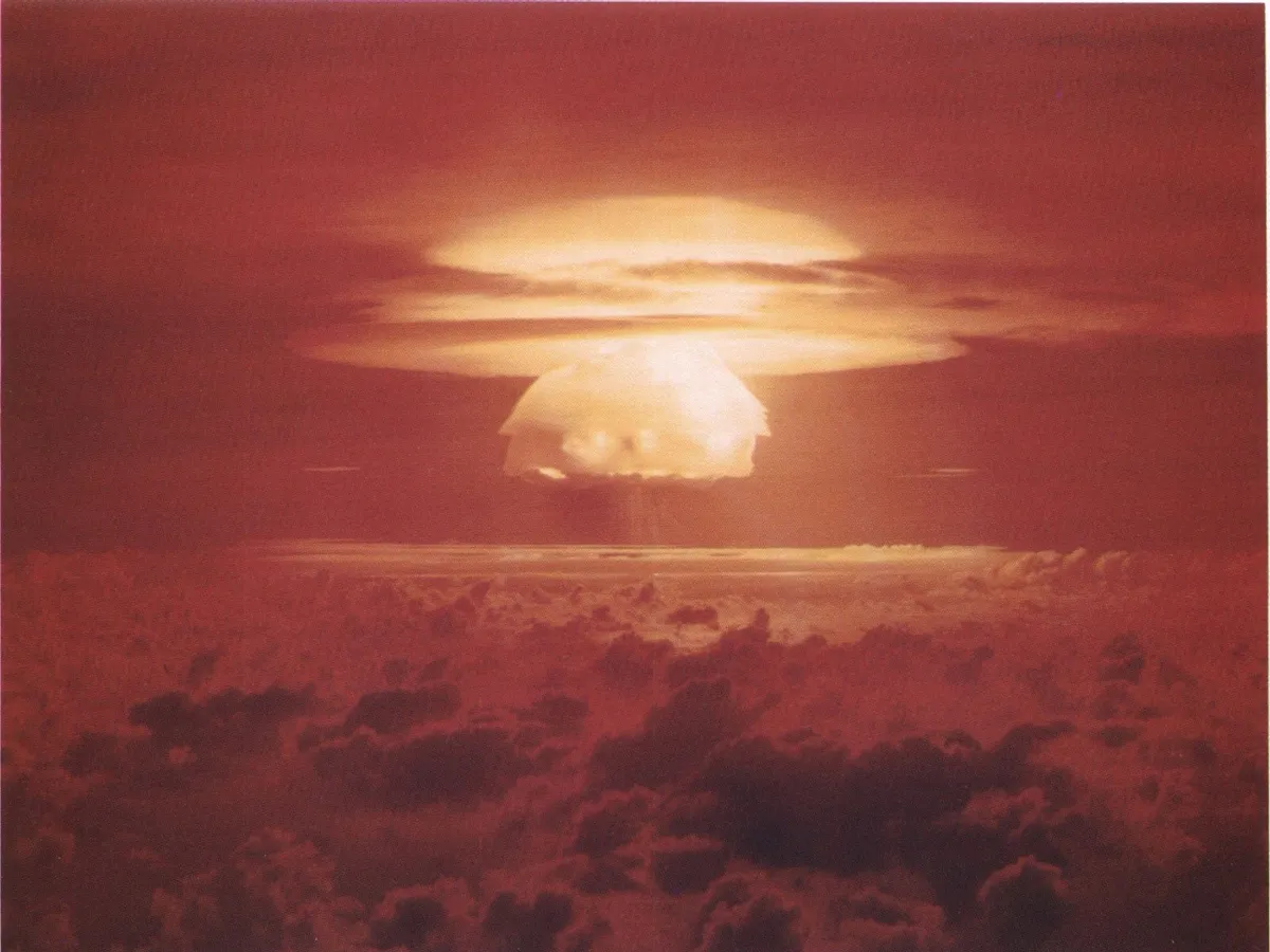 Nukleáris fegyverek: Castle Bravo kísérleti robbantás (Forrás: Wikipédia)