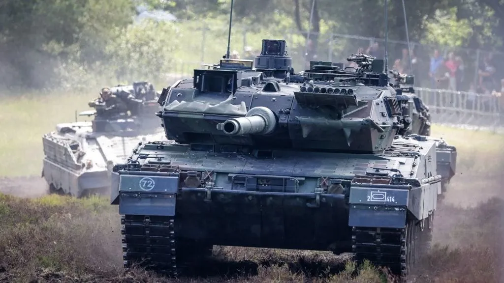 fegyver, harckocsi, leopard