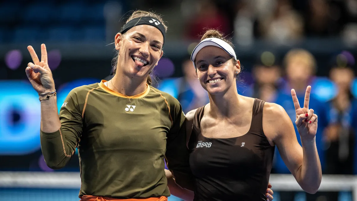 Babos Tímea (balra) kihagy egy hosszabb időt, de az olimpia évében visszatér Fotó: PHILIP FONG / AFP