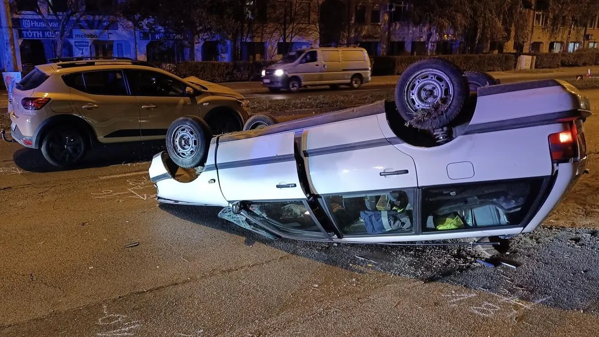 Négy autó ütközött a nyíregyházi balesetben