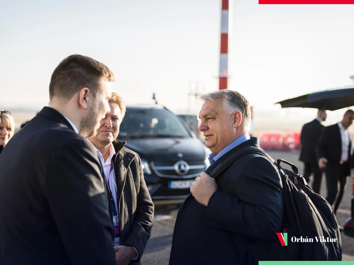 OrbánViktor, Washington, repülőtér