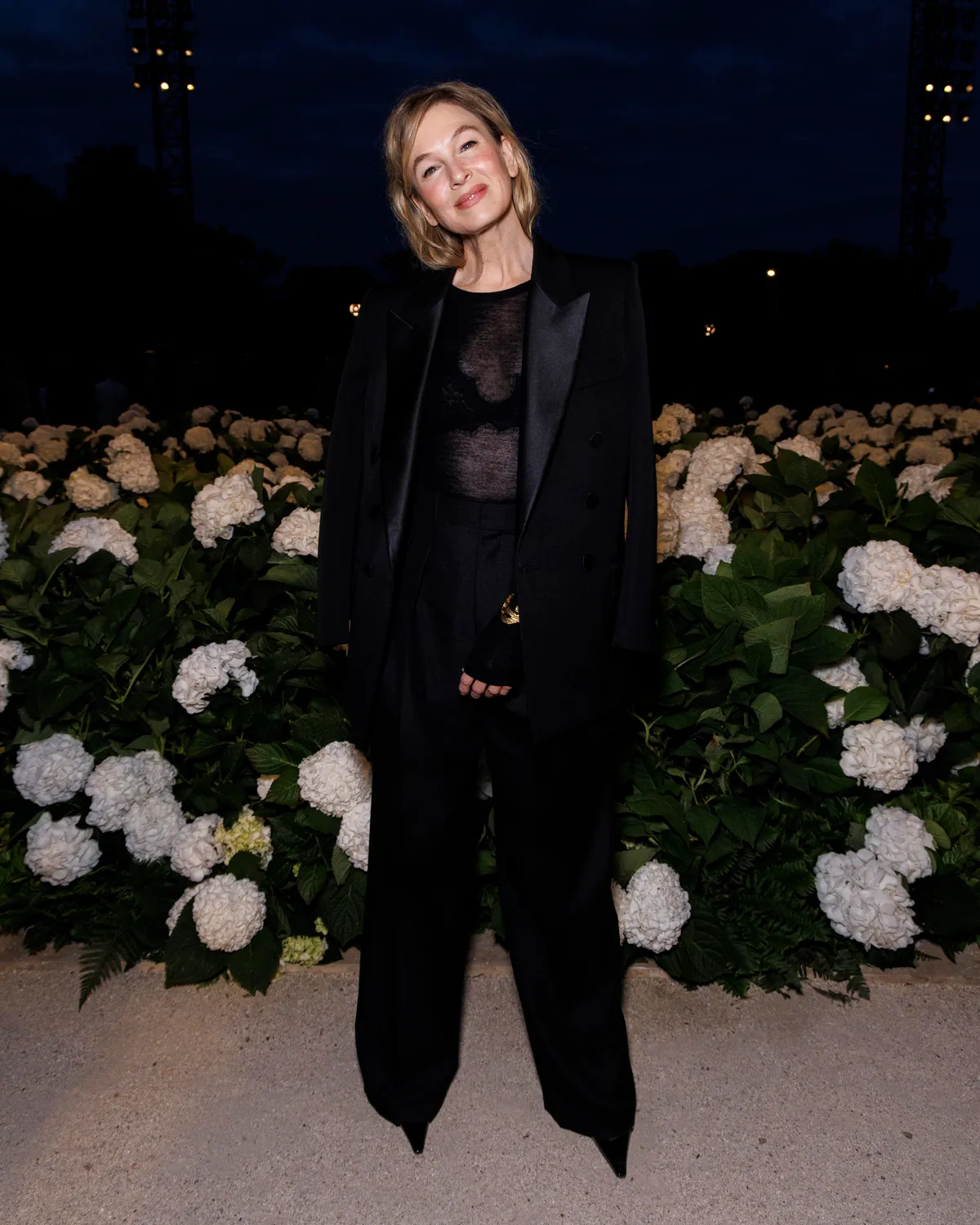 Renée Zellweger, attends SAINT LAURENT Spring-Summer 2026 runway during Paris Fashion Week on September 2025 - Paris, France, 29/09/2025
