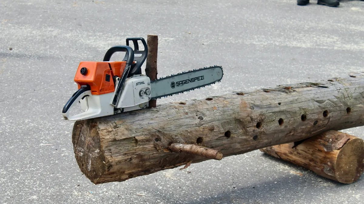 Láncfűrésszel rontott a járőrre - videón a rendőrtámadás