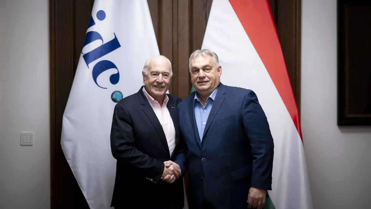 AndresPastranaArango, OrbánViktor Orbán Viktor hivatalában fogadta a Kereszténydemokrata Internacionálé elnökét