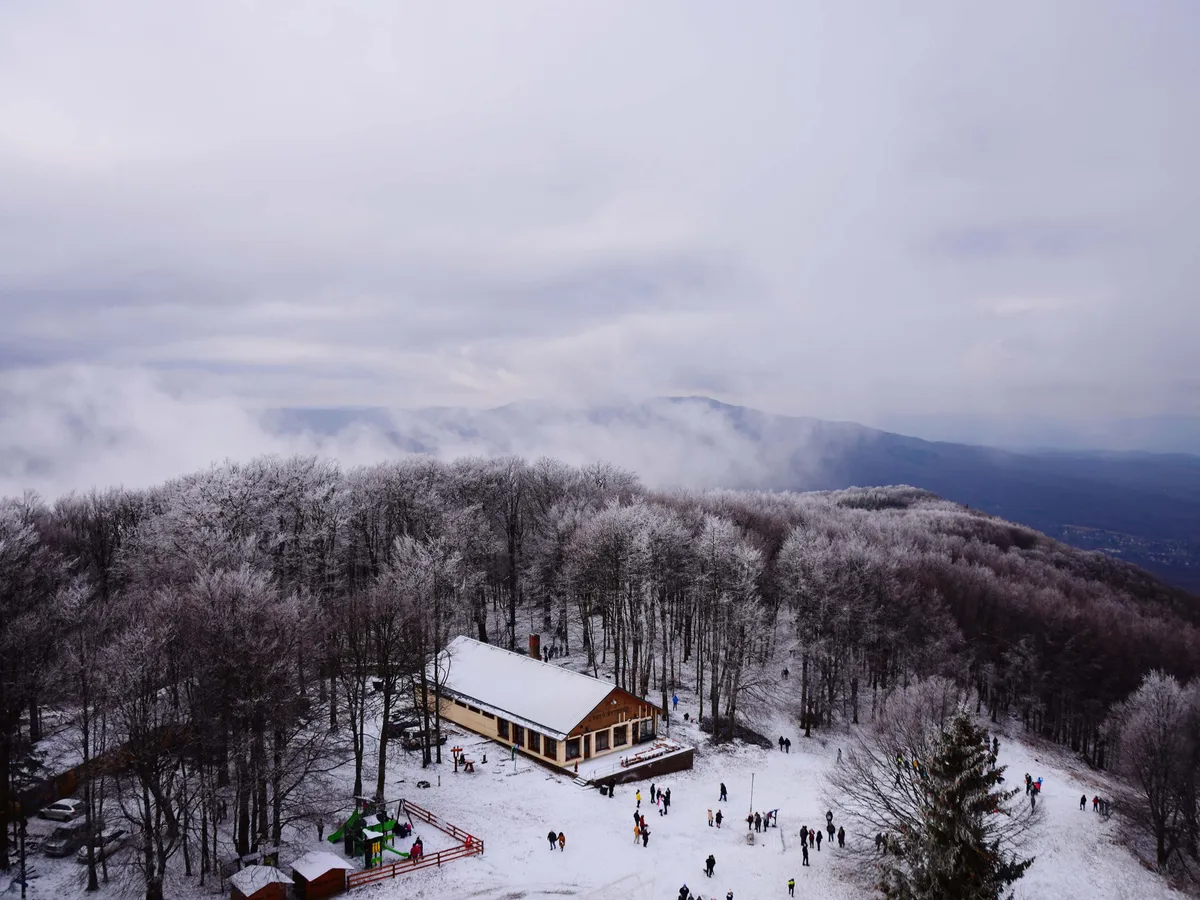 Beautiful view from Kékestető, in Hungary