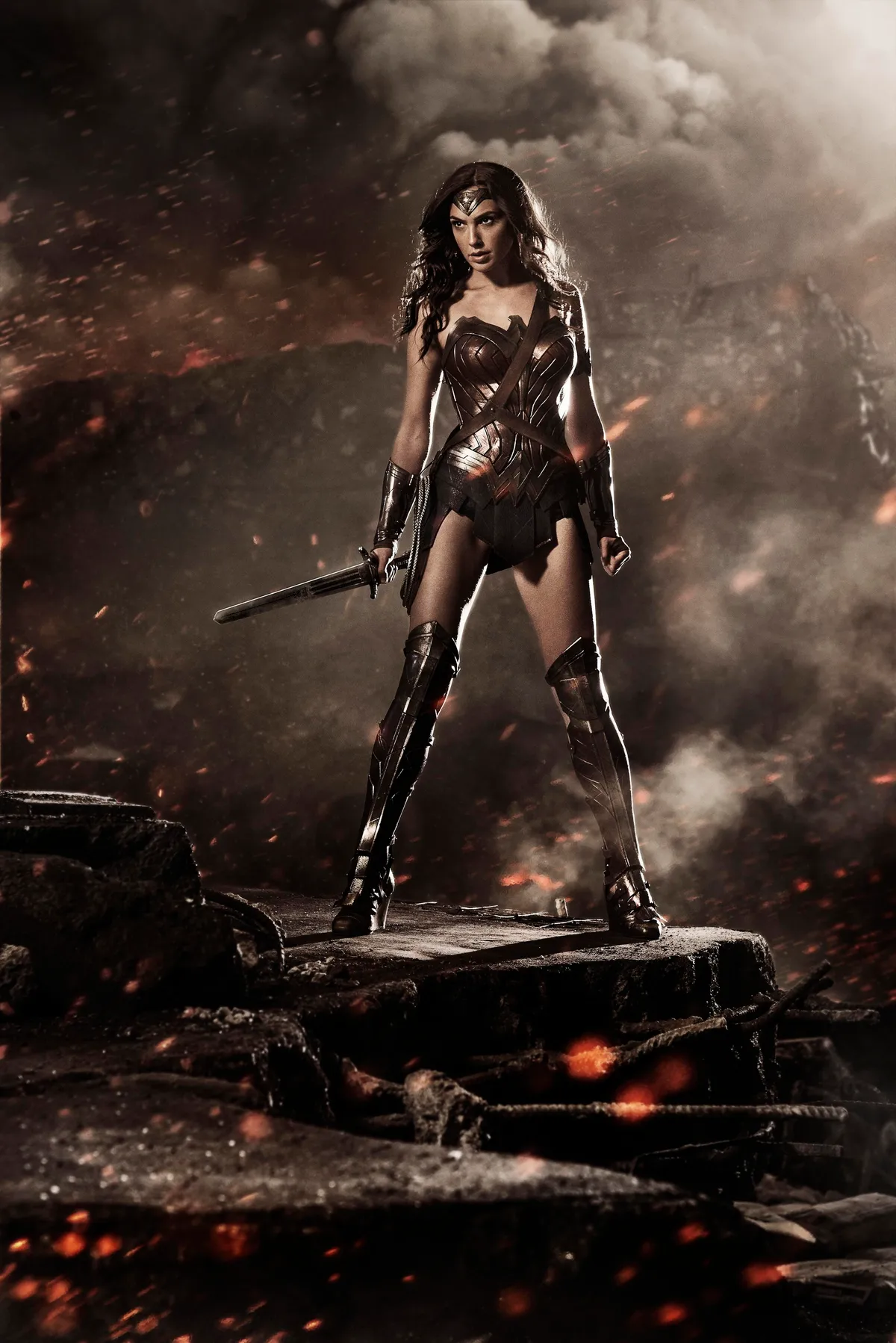 RELEASE DATE: March 25, 2016 TITLE: Batman V Superman: Dawn Of Justice STUDIO: DC Entertainment DIRECTOR: Zack Snyder PLOT: Fearing the actions of Superman is left unchecked, Batman takes on Superman, while the world wrestles with what kind of a hero it really needs. With Batman and Superman fighting each other, a new threat Doomsday is created by Lex Luthor. It's up to Superman and Batman to set aside their differences along with Wonder Woman to stop Lex Luthor and Doomsday from destroying Metropolis PICTURED: GAL GADOT as Diana Prince / Wonder Woman.