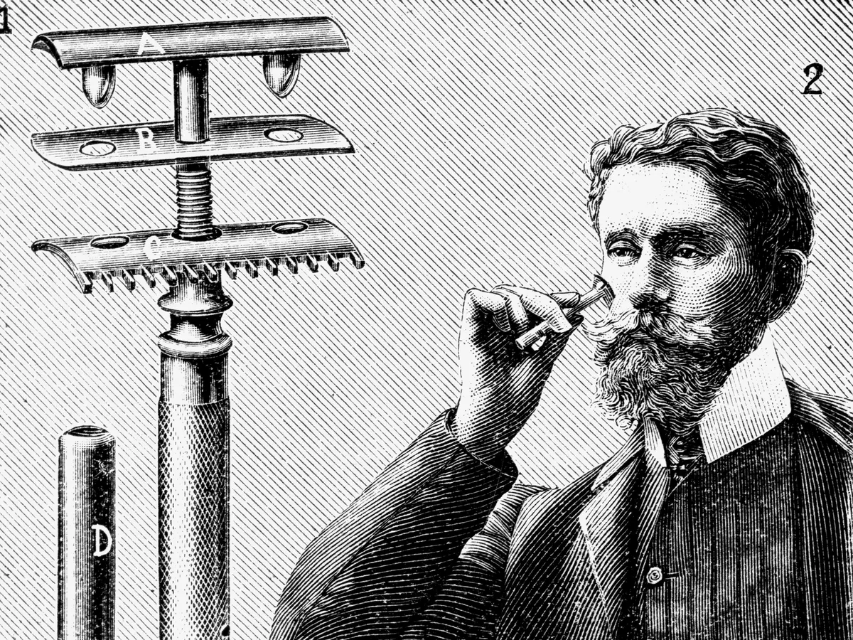 King Camp Gillette, az eldobható borotva feltalálója – Fotó: Ann Ronan Pictures/Print Collector/Getty Images  