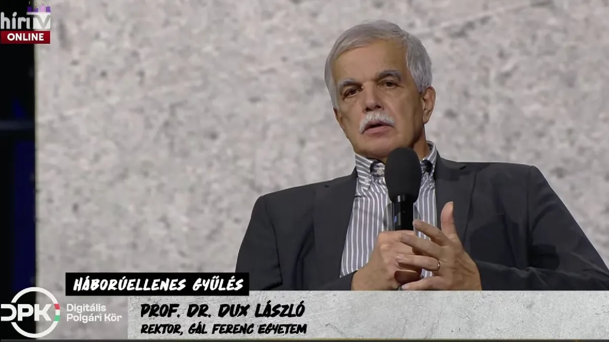 Mutatjuk a szegedi Gál Ferenc Egyetem rektorának üzenetét – videó